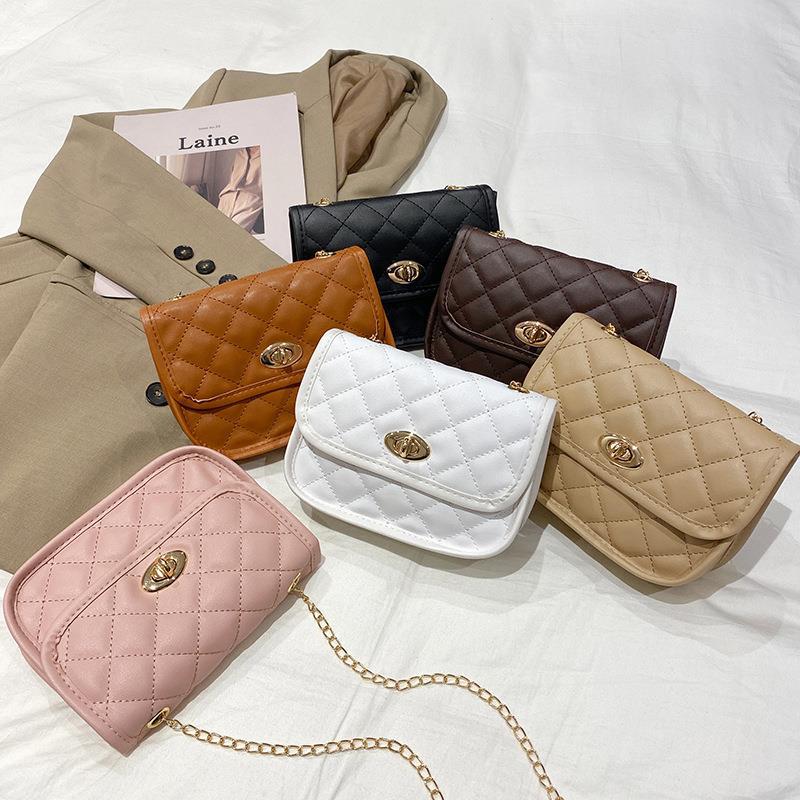 New Trendy Ins Crossbody Chain Diamond Embroidered Women's Bag Single Shoulder Phone Bag