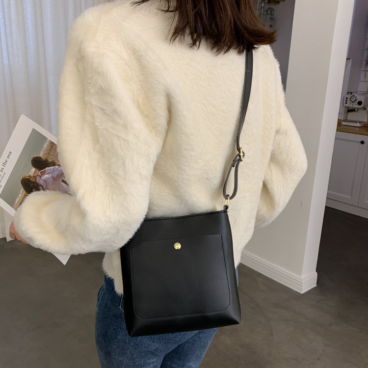 Trendy Textured Crossbody Small Women's Bag 2023 New Fashion One-Shoulder Crossbody Bag Women Versatile Ins Small Square Bag Trend