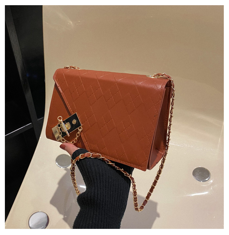 Retro Casual Mini Square Bag Women 2023 Lock New Spring Style Trendy Simple One Shoulder Crossbody Bag Fashionable